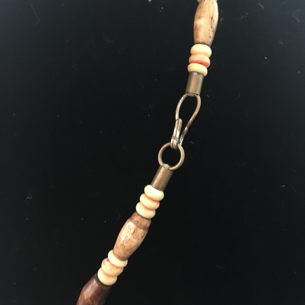 Large pendent necklace with large beads - Picture 4 of 7